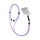 Etui do telefonów 3MK Sznurek do Etui EasyClip Purple (black) 5903108568678